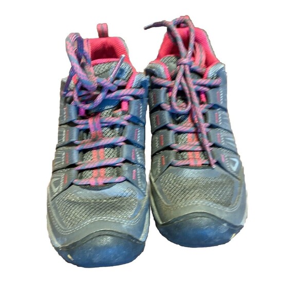 Keen Oakridge Womens Hiking Shoes Low Top Gray Pink Size 6.5 READ DESCRIPTION! - Picture 1 of 13